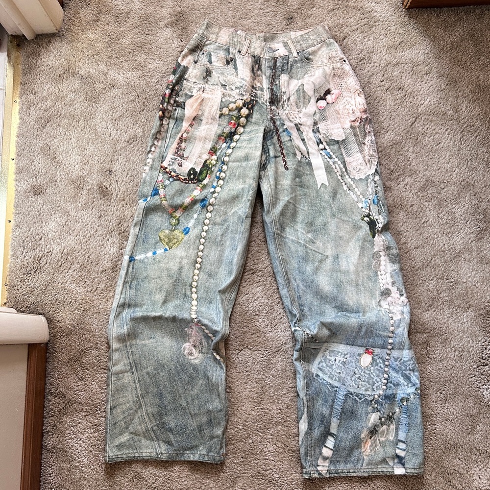 Acne studios graphic jeans